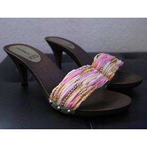 Andrea Y2K Mule Heels (NWOT)